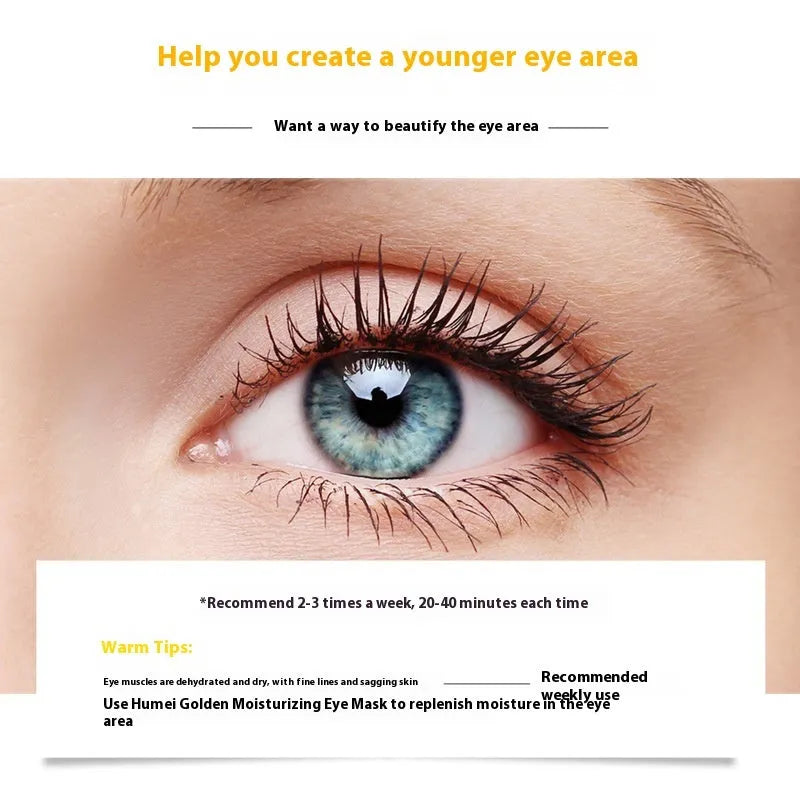 Houmai Lady 24k Gold Eye Mask 80g jar with 30 pairs for reducing dark circles