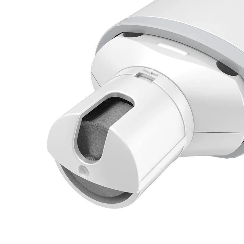White pet electric nail polisher for cats and dogs, compact ABS body, low noise grinder