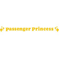 Passenger princess rearview mirror decorative sticker in circle design with 12.5 cm diameter