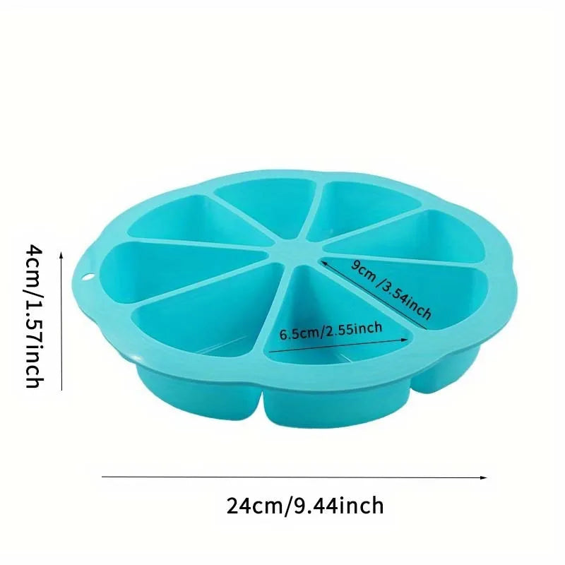 Round silicone cake mold for baking orange cake in modern simplicity style
