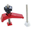 Red aluminium alloy woodworking table block slide holder with flat mouth shape