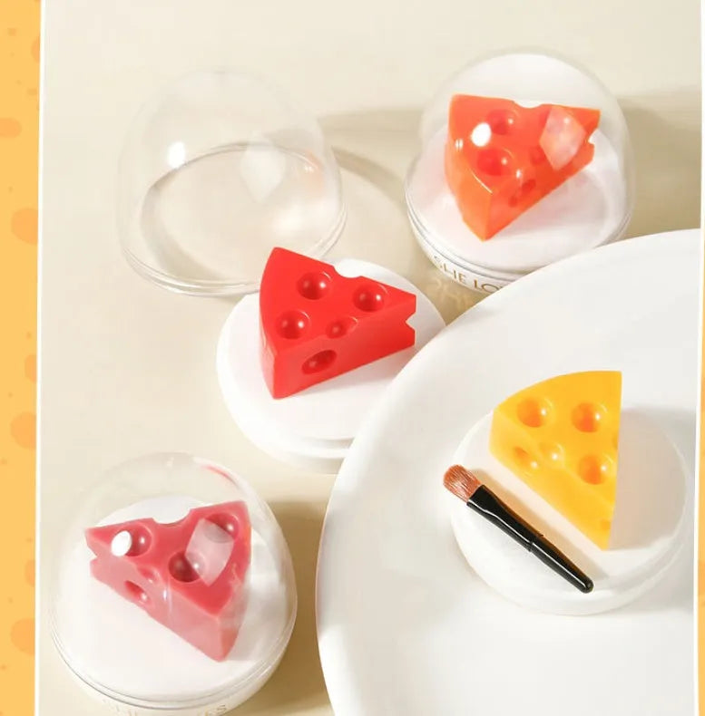 Cheese moisturizing lip balm in pink colour with paste formula and Vitamin E for dry lip care