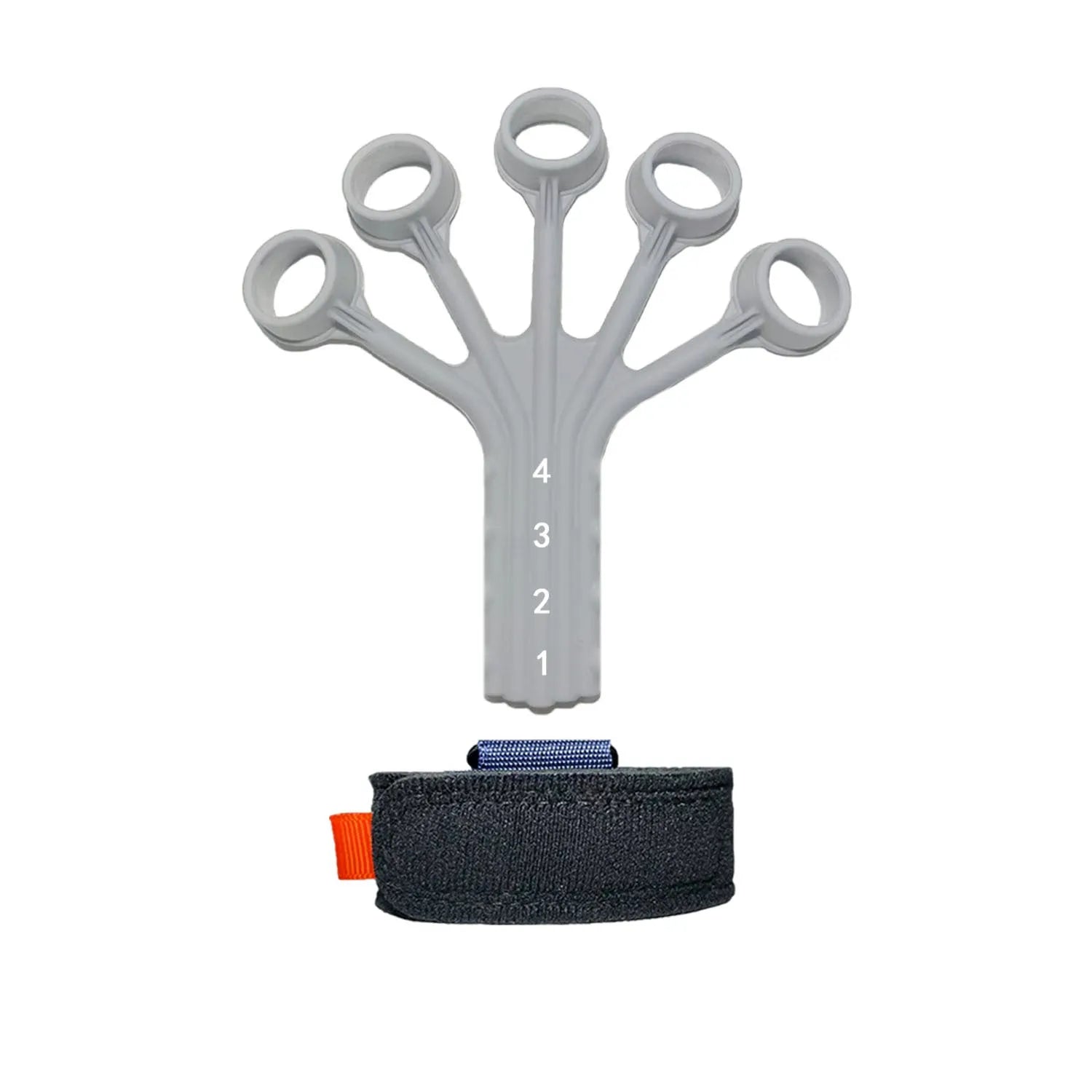 HLX silicone finger flexion extension trainer with puller and adjusting belt for hand rehabilitation