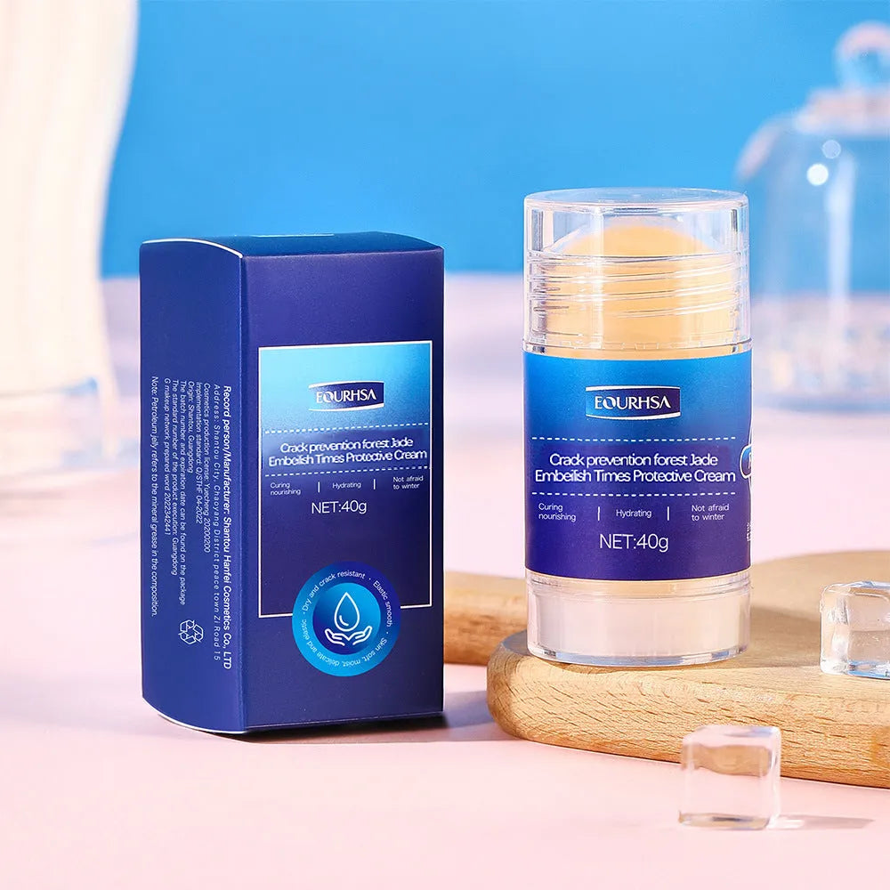 A moisturising solid stick balm for hands and feet in various fragrance options.