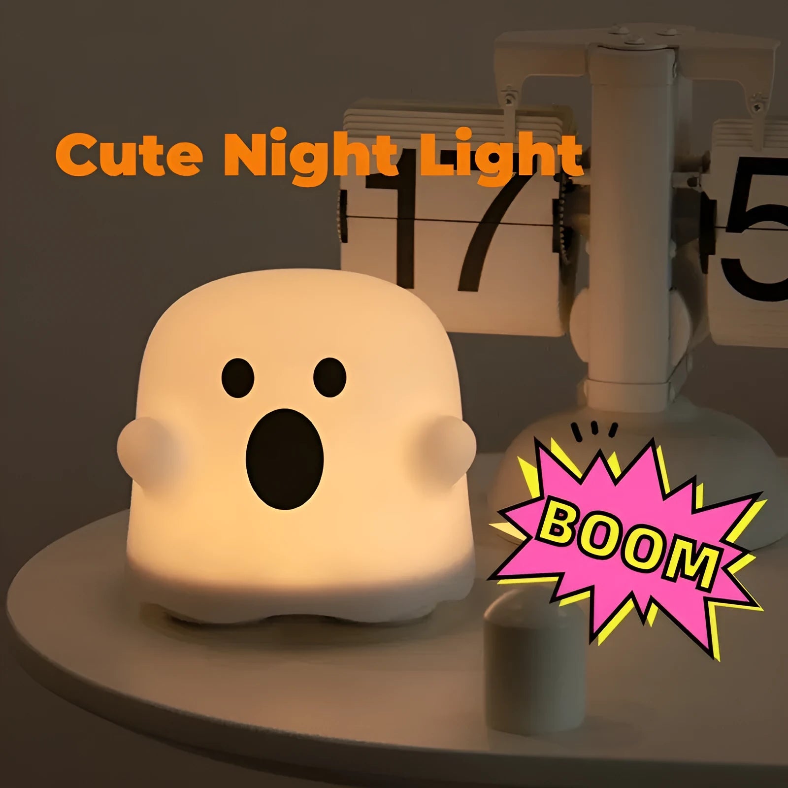 Silicone touch sensor night light for children's bedrooms with portable handheld design