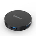 ORICO HA4U-U3 USB3.0 splitter, four-port Type-A hub, 60x60x12mm ABS body, black or white
