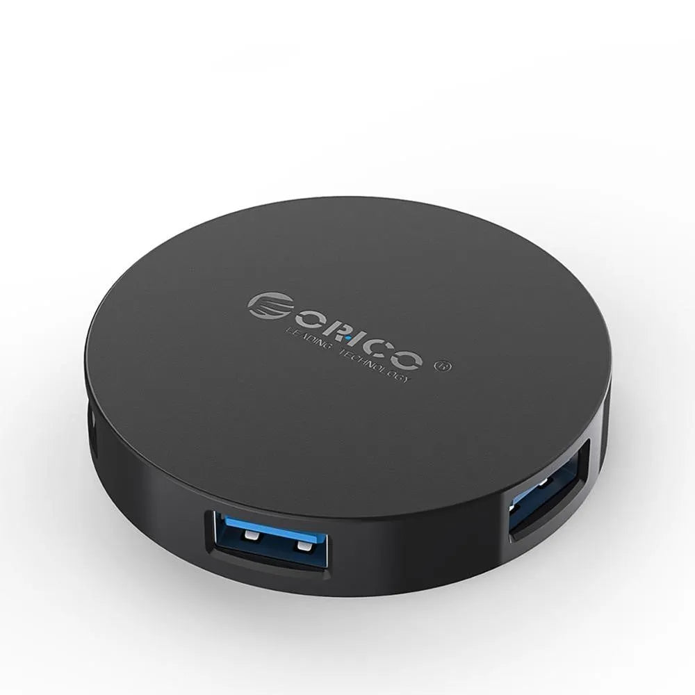 ORICO HA4U-U3 USB3.0 splitter, four-port Type-A hub, 60x60x12mm ABS body, black or white