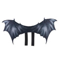 Black cloth bat wings for pets in small, medium, and large sizes for Halloween.