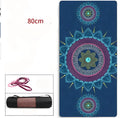 Yoga mat with geometric pattern, TPE suede material, 183x80cm size, 6mm thickness for beginner fitness