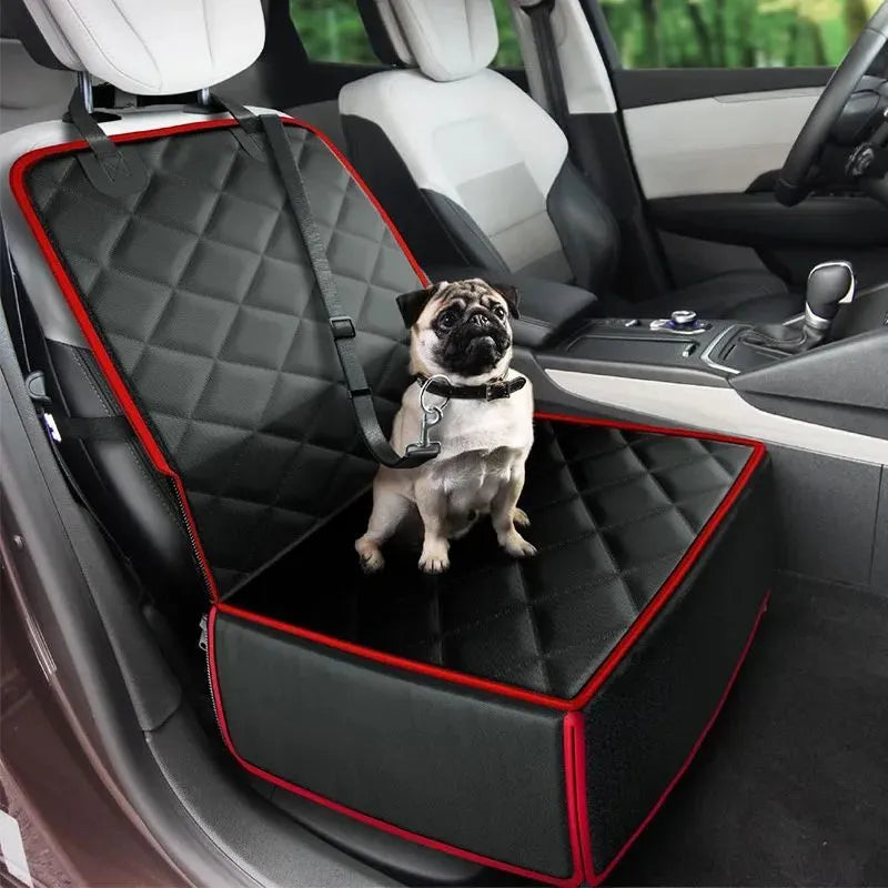 42cm square car pet pad with non-slip base shown in black colour option