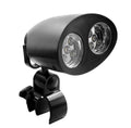 10-LED grill light with 360-degree rotation, white light, ABS PPS and aluminium alloy construction, battery powered for outdoor barbecues and camping