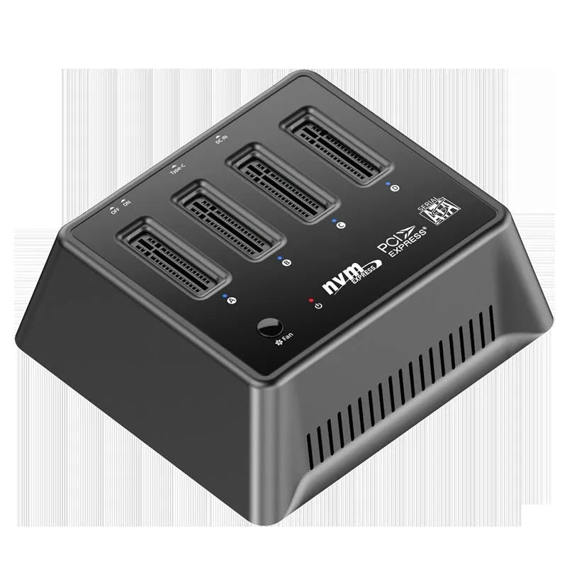 M2 dual protocol SSD aluminium alloy heatsink enclosure measuring 90x78x34mm