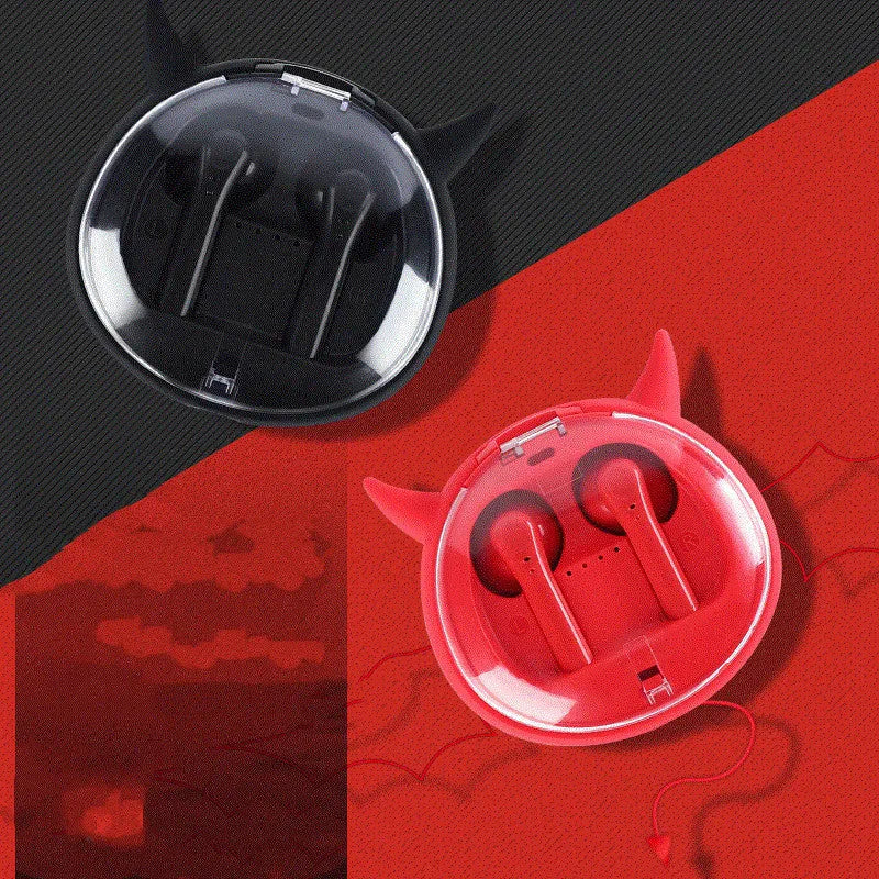 TWS true wireless Bluetooth headset with in-ear design showing colour options