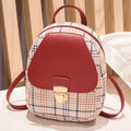 One shoulder diagonal phone bag in PU fabric shown in available colours: black, blue, brown, pink, red.