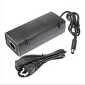 Black XBOX 360 E AC power adapter with UK plug for 220V direct use