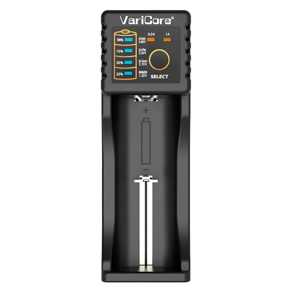 V10 universal battery charger with USB output for 18650 Li-ion and NiMH cells