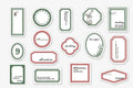 Mini Label Series retro base paper set, 45 sheets, 62 x 45mm, specialty paper, kraft paper box