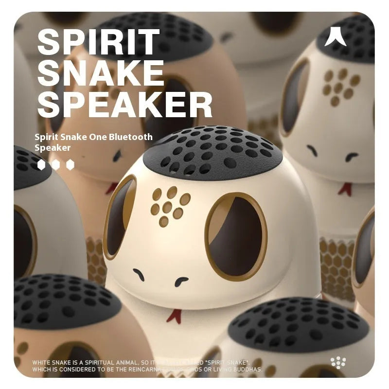 TK900 White cartoon-design Bluetooth speaker with waterproof construction and lighting effects