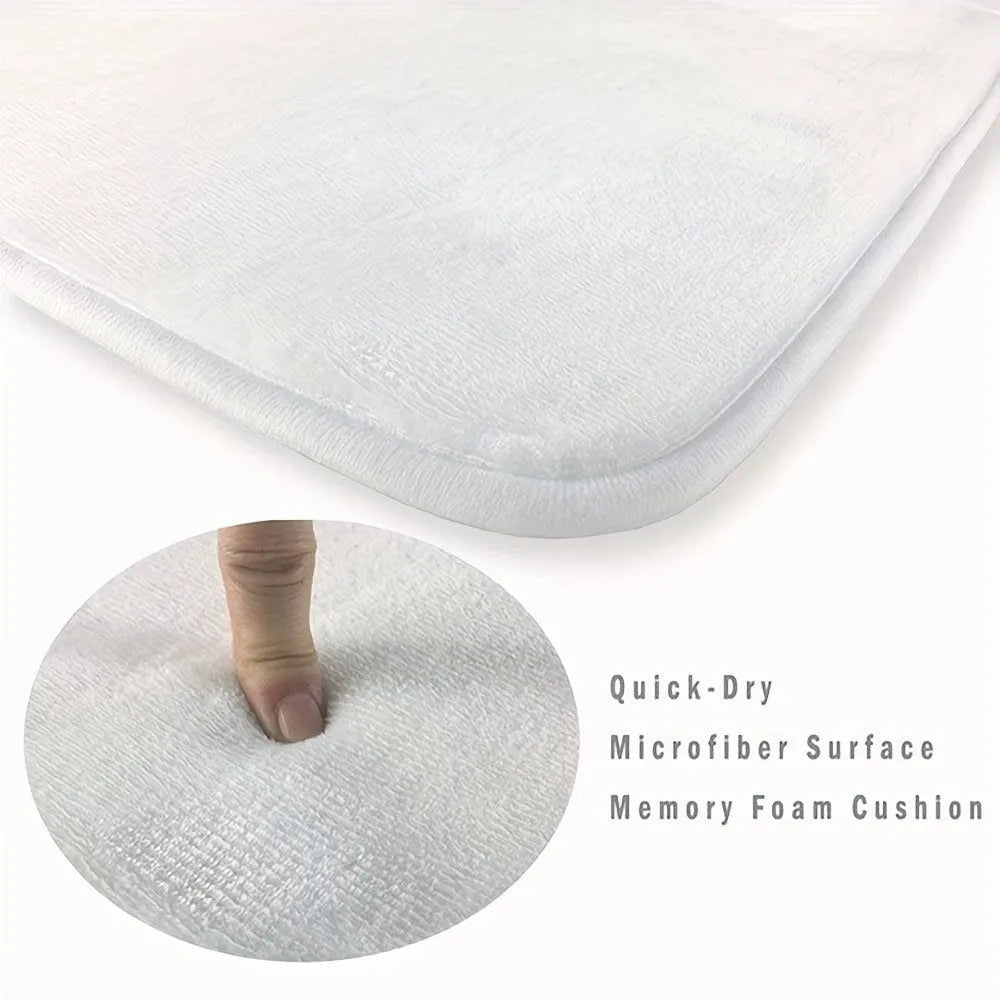 Square digital printing flannel flocking carpet with modern simplicity pattern, 45cm by 75cm dimensions