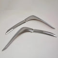 Silver tail light eyebrow trim for Mitsubishi Outlander, four-piece ABS electroplated set.