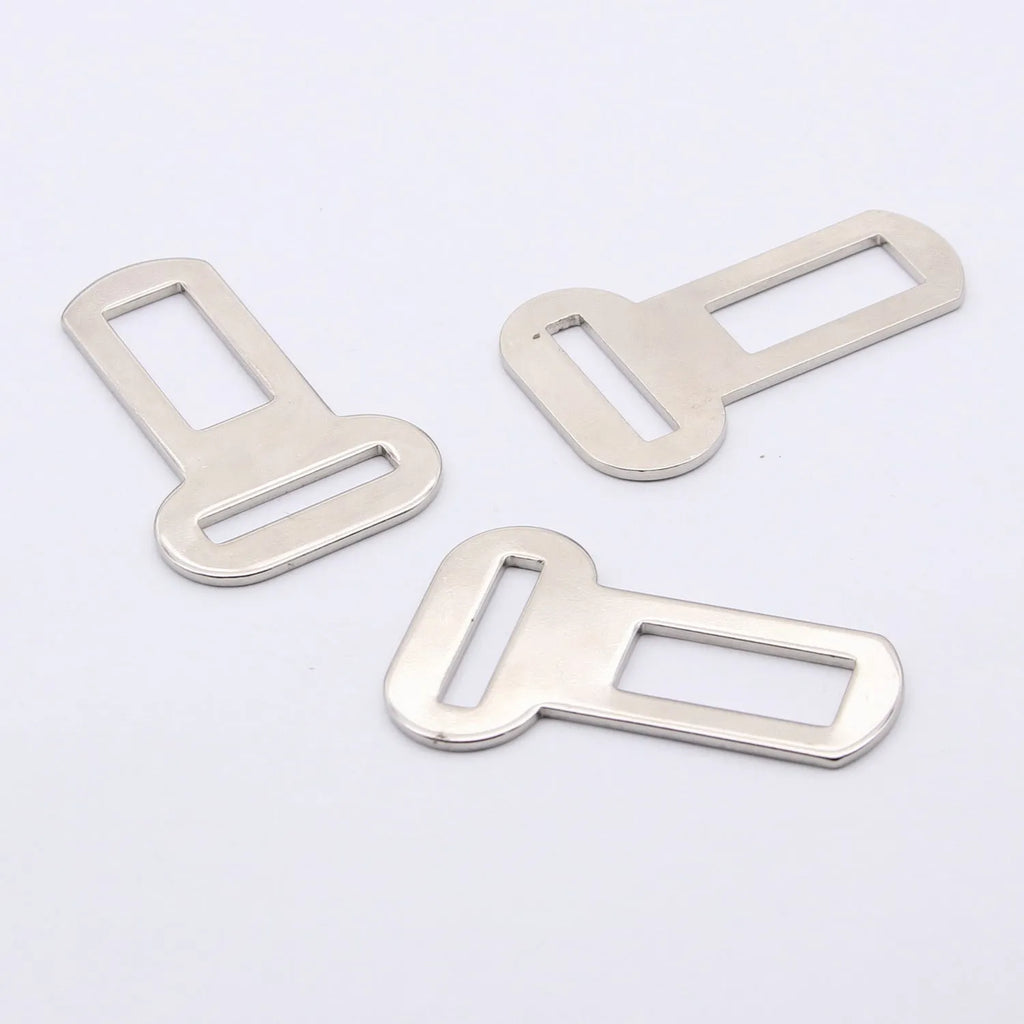 Silvery 26mm metal pet safety buckle for leash and restraint applications