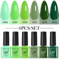 Set of 20 bottles of UV gel nail polish in solid glitter, sequin, and nude colours