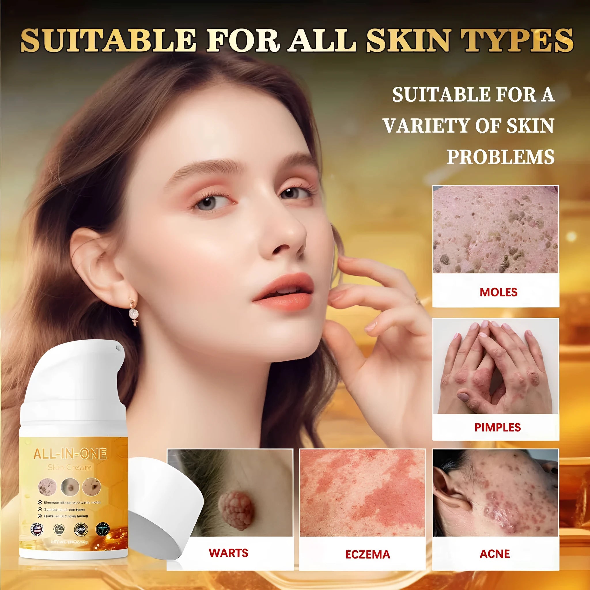 50ml neck cream bottle for skin cleaning with care cream formulation