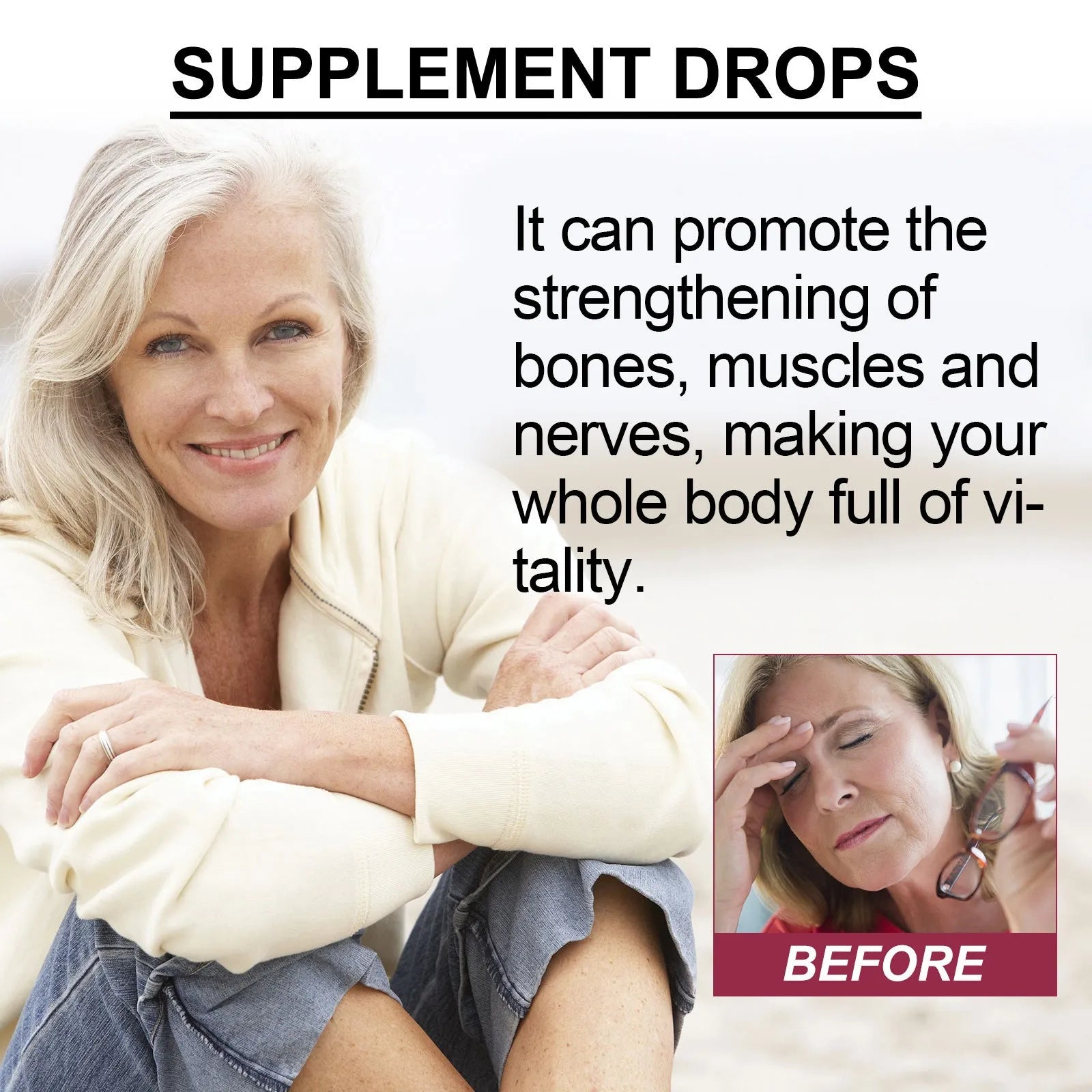 Googeer Body Care Drops 30ml liquid supplement bottle for beauty and health care