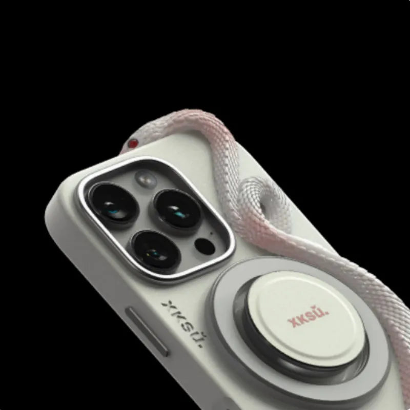 Leather iPhone protective case in Snake Year Limited Edition design showing full coverage protection