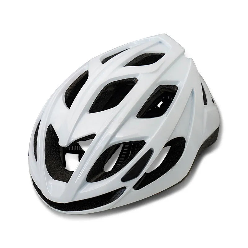 Adult plus size cycling helmet in Size L showing artistic graphics and ventilation channels