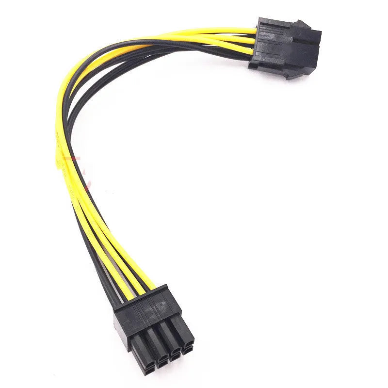 6-pin to 8-pin PC power extension cable measuring 20cm in length