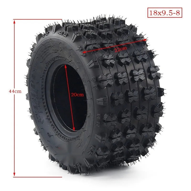 8-inch Pansy ATV vacuum tire for front wheel 19x7-8 or rear wheel 18x9.5-8