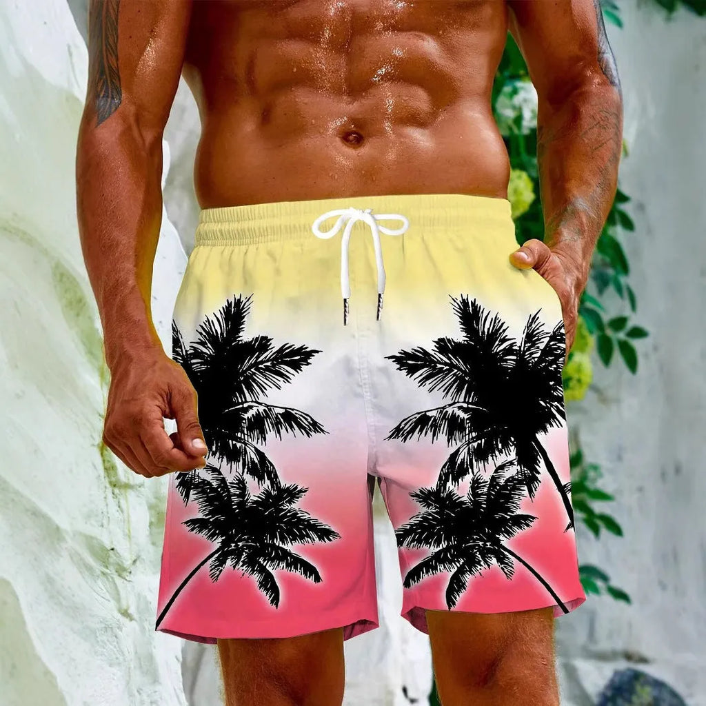 Micro-elastic quick-drying swimming trunks in various colours with size options