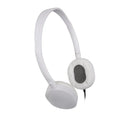 Retro solid colour over-ear headset with silicone headband and 1.2m cable shown in black