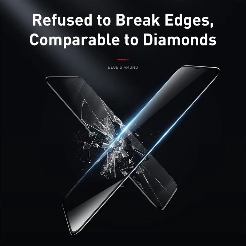 0.23mm curved tempered film for iPhone X XS 11 Pro 5.8in, black glass PET screen protector with applicator