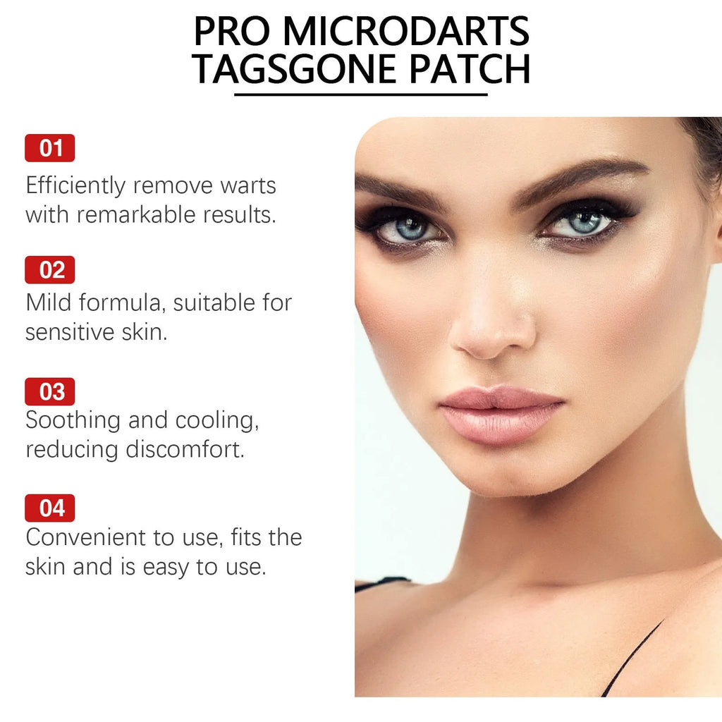 Micro needle wart removal care patches with adhesive bandage and tea tree oil formulation
