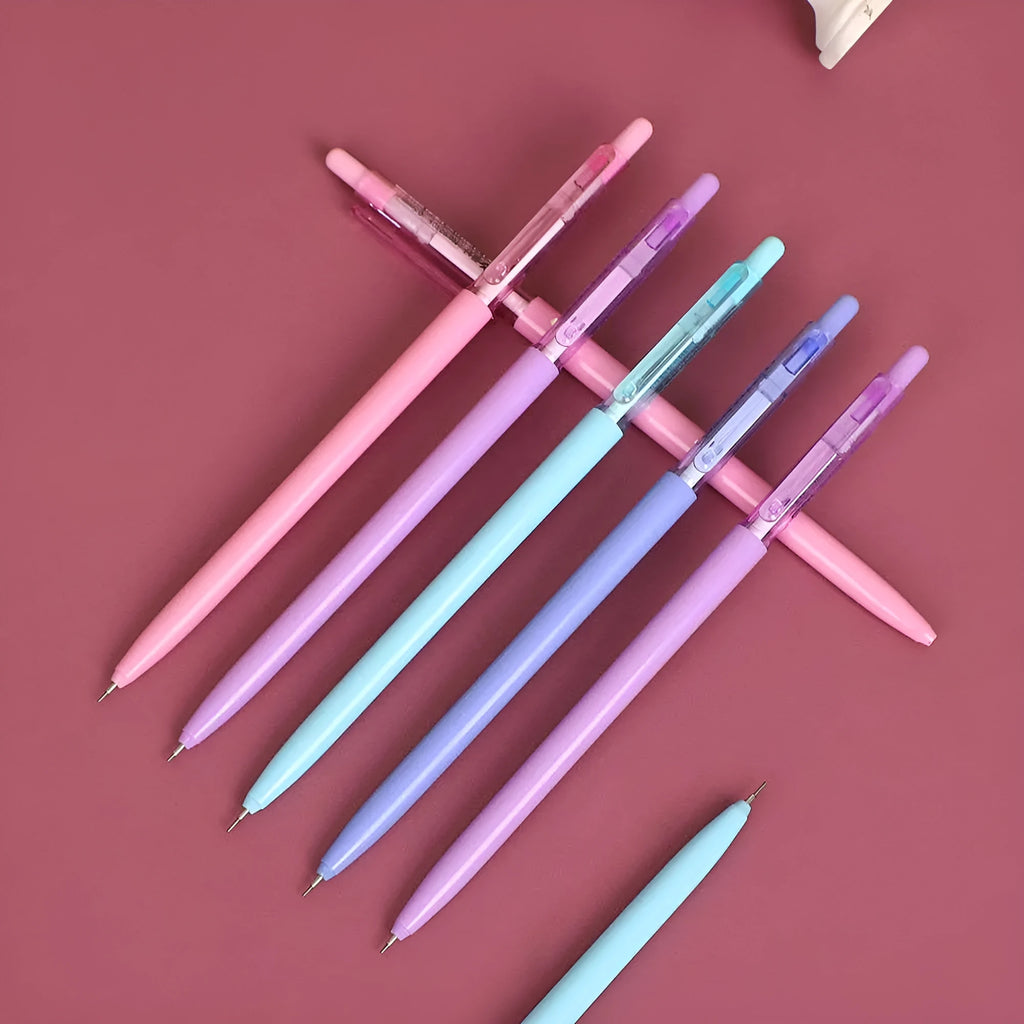 Macron Morandi mechanical pencil set, 8 plastic pencils, 0.5mm and 0.7mm lead, 153mm length, 4 colours
