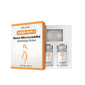 Micro needle body shaping roller with two 10ml slimming essence vials containing ginger extract and acetyl hexapeptide-8