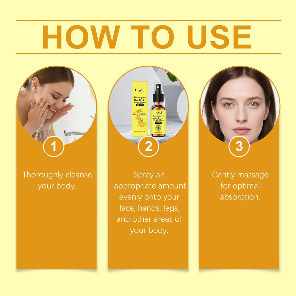 Chrysanthemum anti-aging spray 30ml bottle with vitamin E and jojoba seed oil face mist