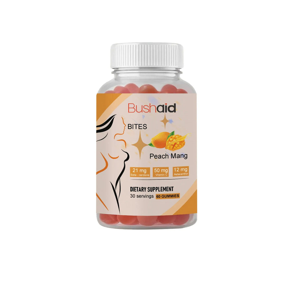 BUSHAID Tanning Gummy Candies dietary supplement soft candies in 60 count pack
