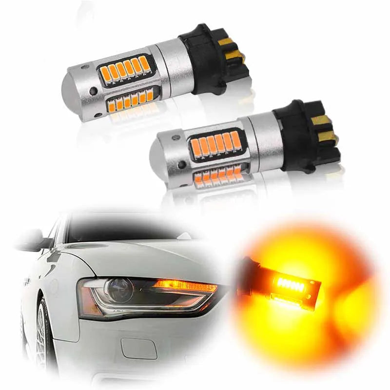 PW24W 4014 LED daytime running light with aluminium casing and white light