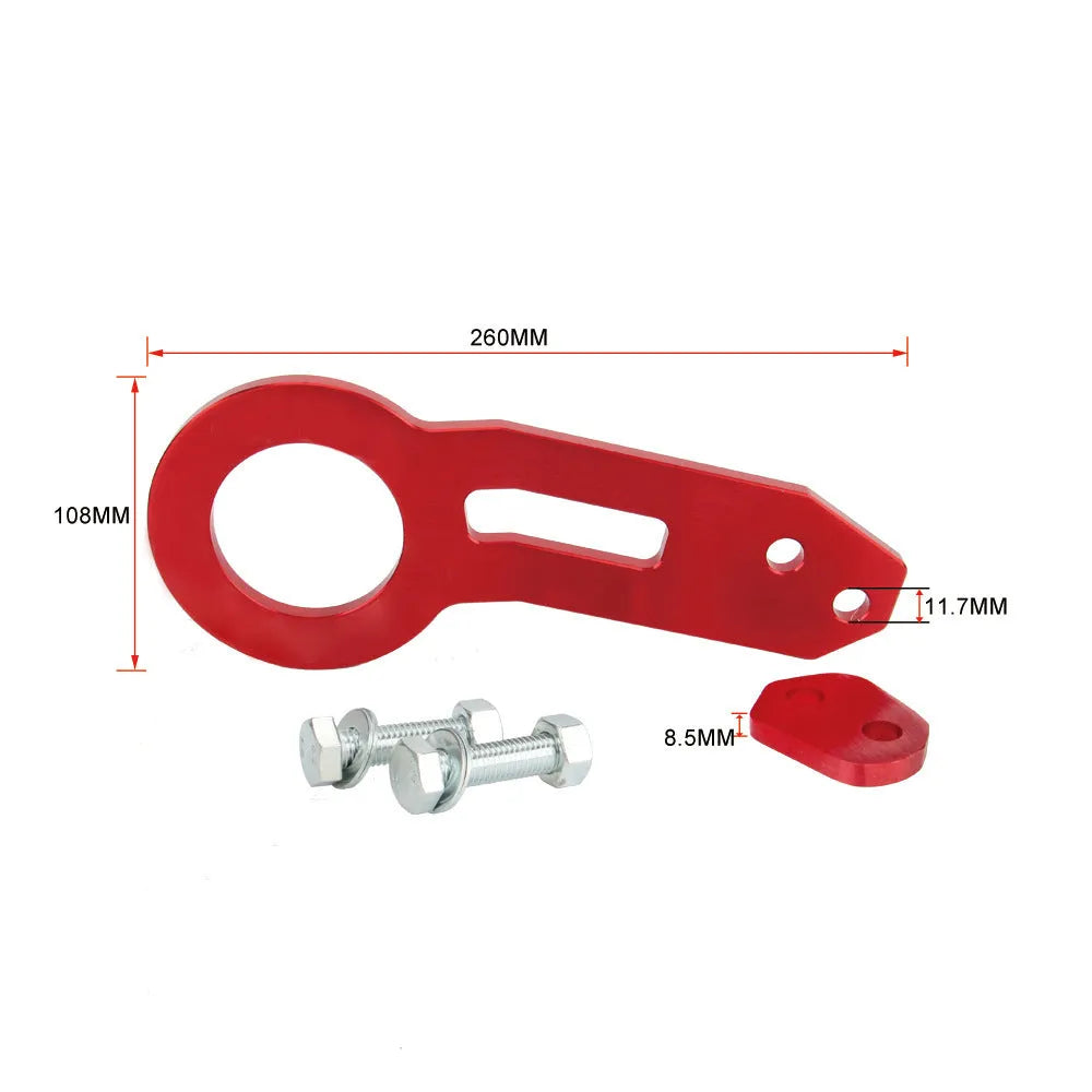 Car modification aluminium alloy BEN tail drawbar 30cm in multiple colours on vehicle rear