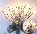LED tree light with simulation branches in vase tree lamp showing multiple colour options