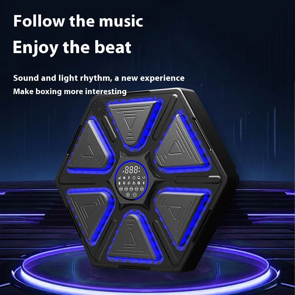 Intelligent electronic boxing wall target with rhythm feedback hanging on wall for home training