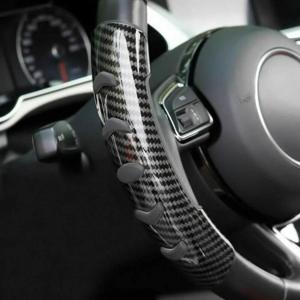 Carbon fibre black fibre steering wheel anti-skid sleeve for 38cm diameter wheels.