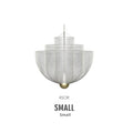 Nordic iron mesh personality shape chandelier ceiling light with 450mm diameter in gold or silver finish