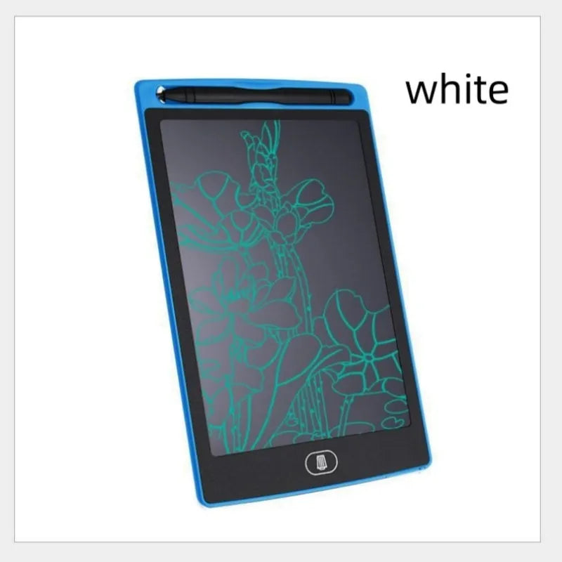 Electronic writing board drawing tablet for children in black white red green colour options