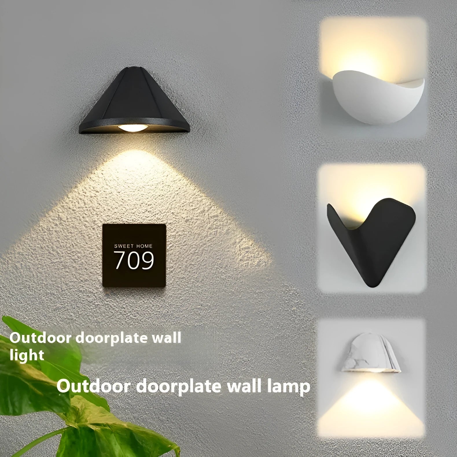 Black Bird's Nest style waterproof LED courtyard lamp with warm white glow.