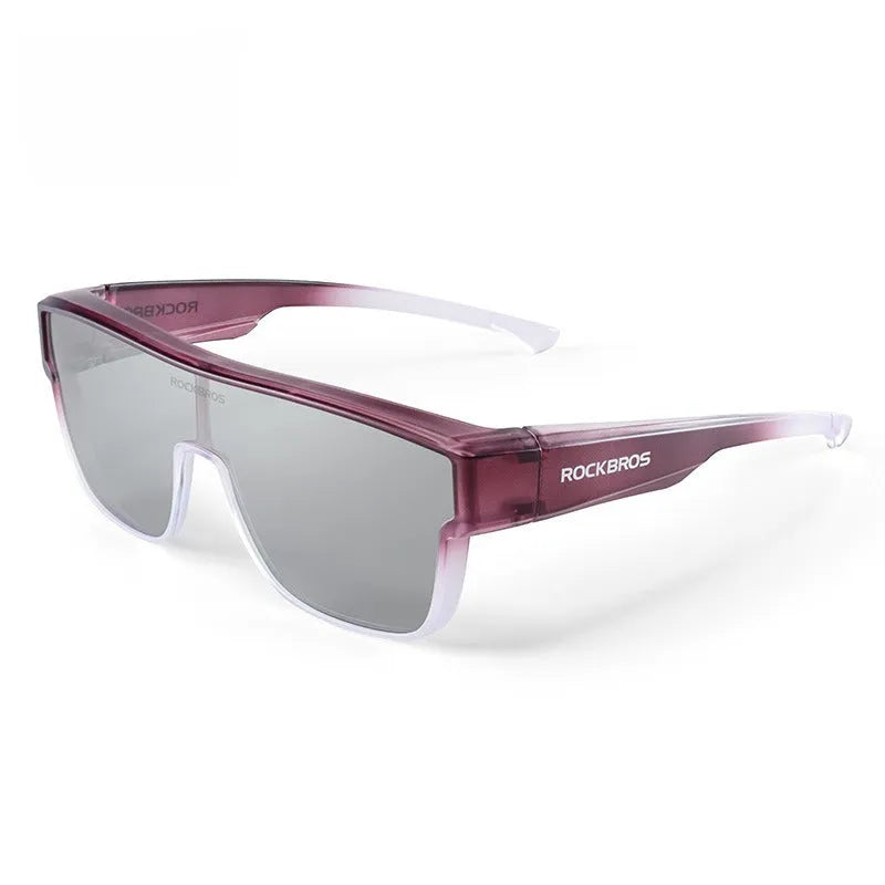 Cycling goggles with polarised lenses and large TR frame in multiple colour options