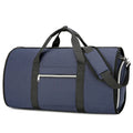 Grey Oxford cloth sports bag showing separate compartments for dry and wet storage items